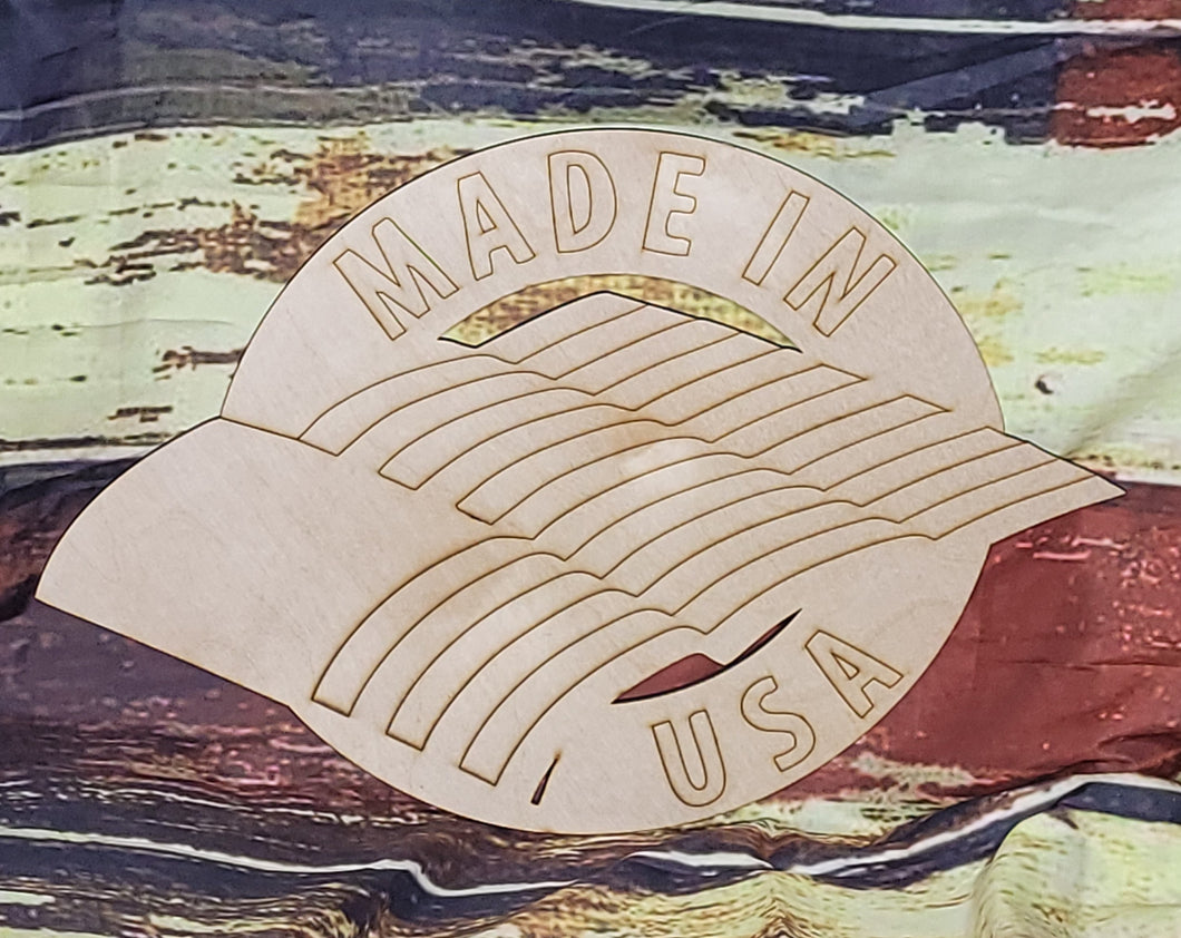 MADE IN THE USA - Blank wood Cutout