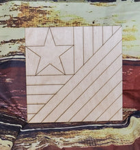 Load image into Gallery viewer, QUILTING BLOCK 3 - Blank wood Cutout
