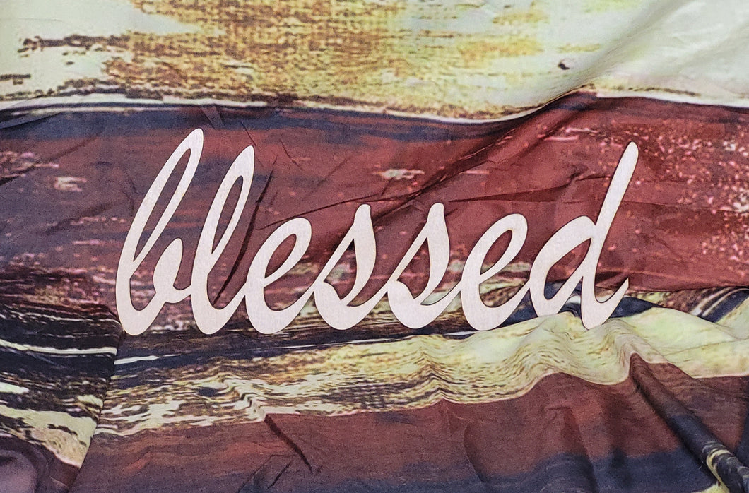 BLESSED - Blank wood Cutout