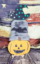 Load image into Gallery viewer, HALLOWEEN TOMBSTONE TRIO - Blank wood Cutout
