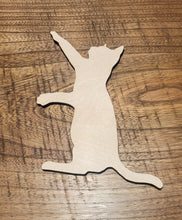 Load image into Gallery viewer, CAT PLAYING - Blank wood Cutout
