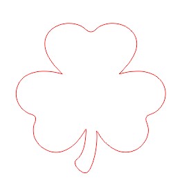 3 LEAF CLOVER - Blank wood Cutout