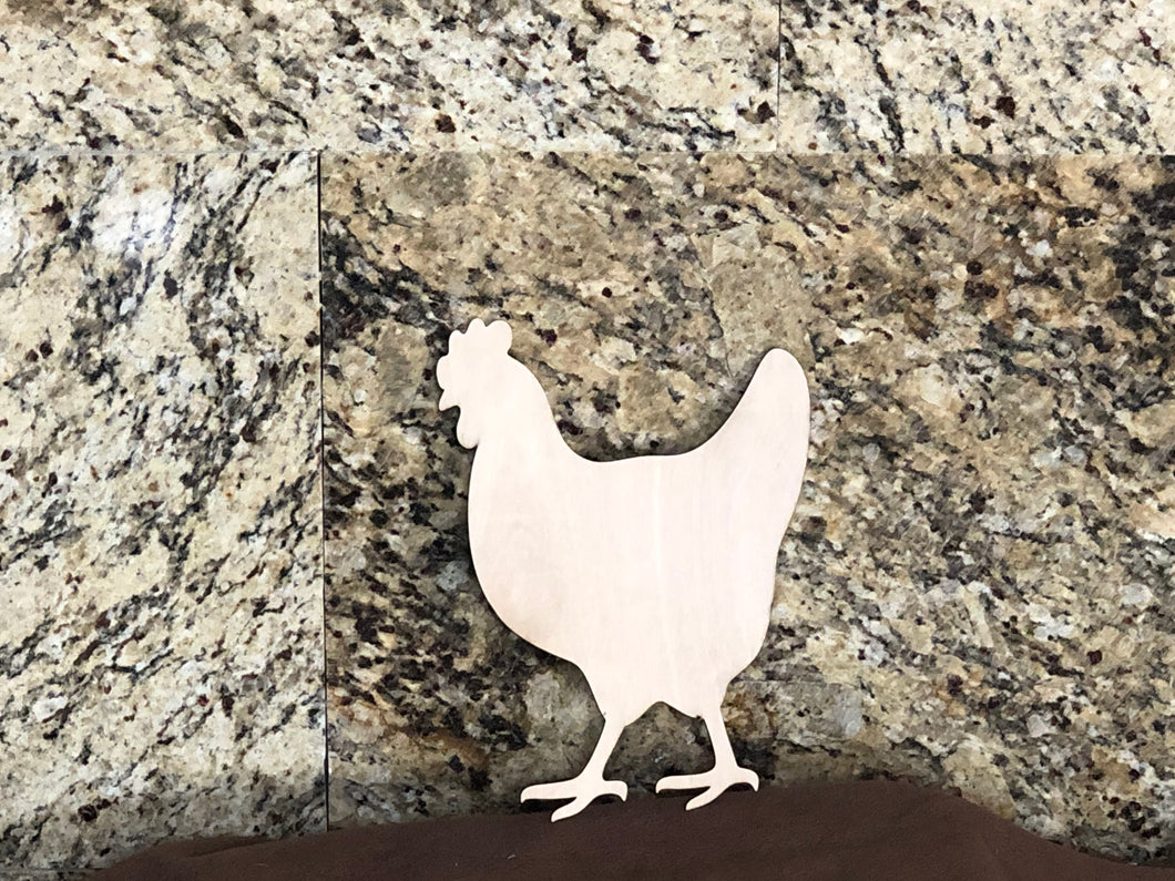 CHICKEN - Blank wood Cutout