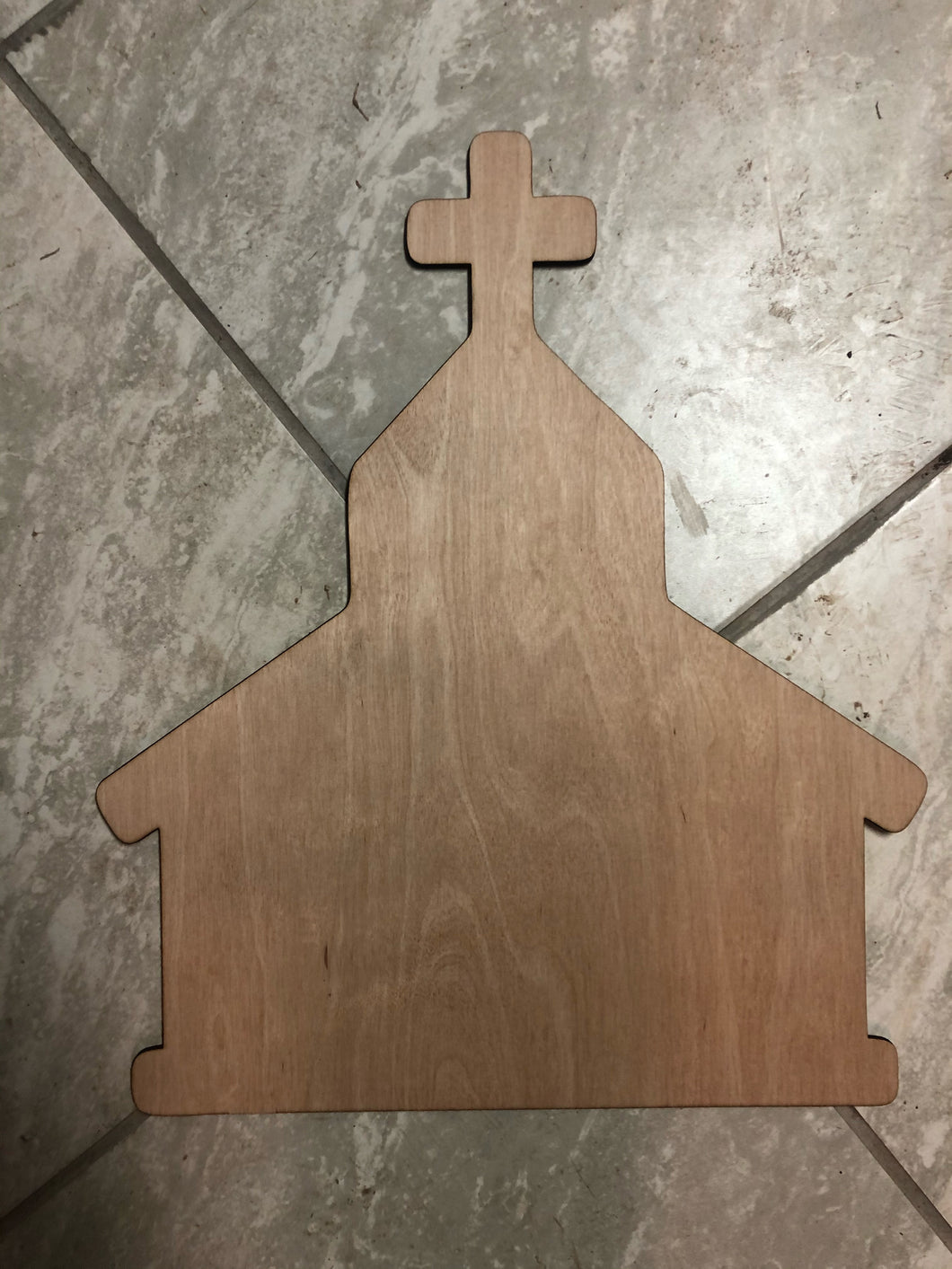 CHURCH - Blank wood Cutout