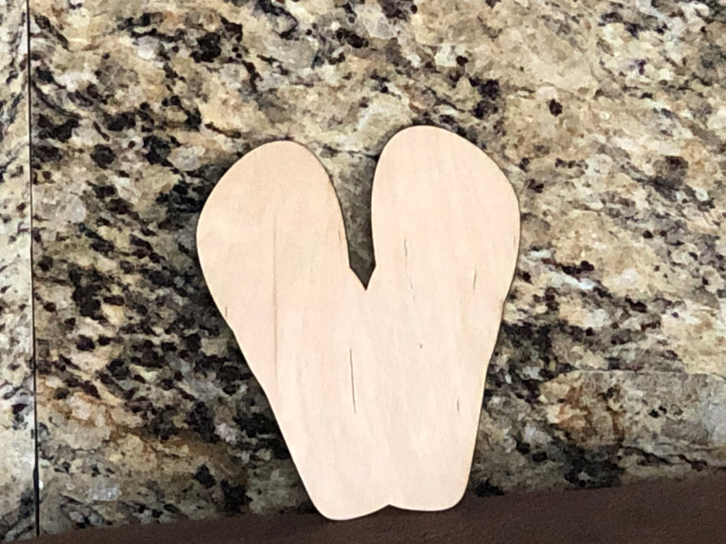 FLIP FLOPS - Blank wood Cutout