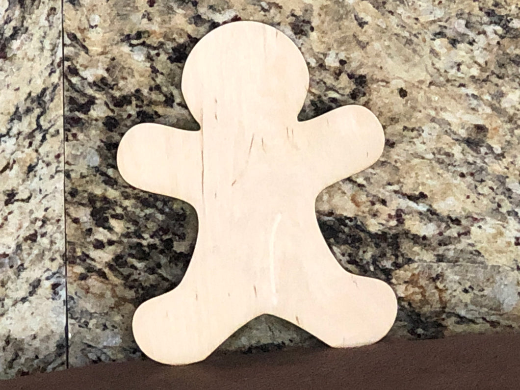 GINGER BREADMAN - Blank wood Cutout