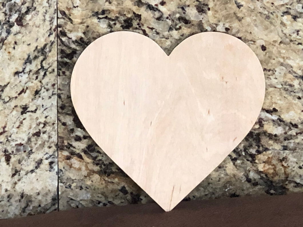 HEART - Blank wood Cutout