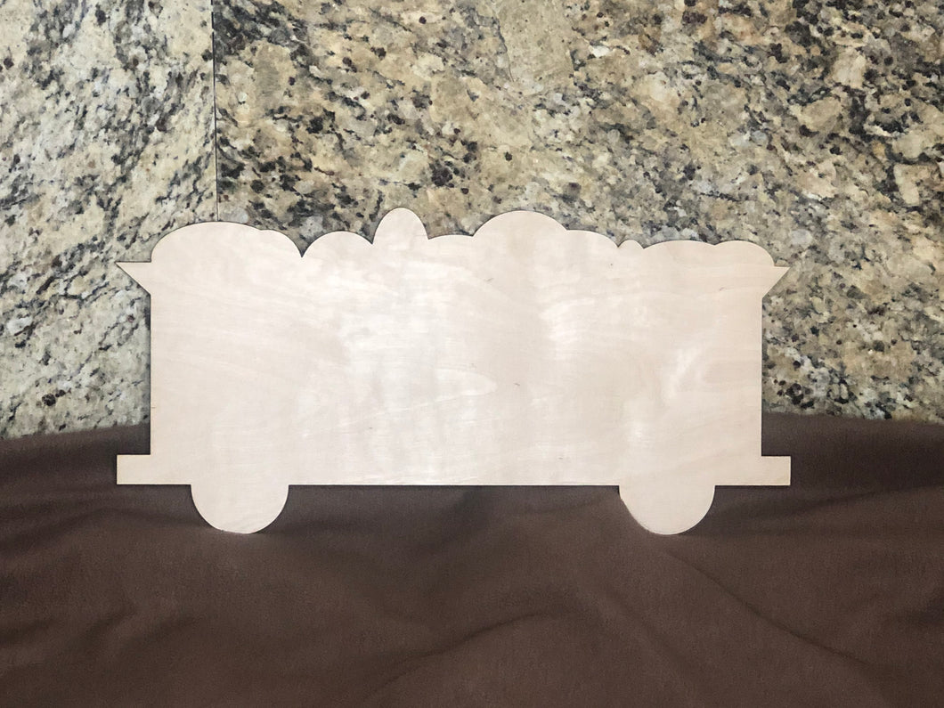 COAL CART - Blank wood Cutout