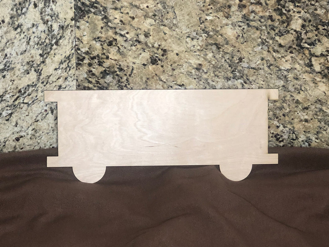 PASSENGER CART - Blank wood Cutout