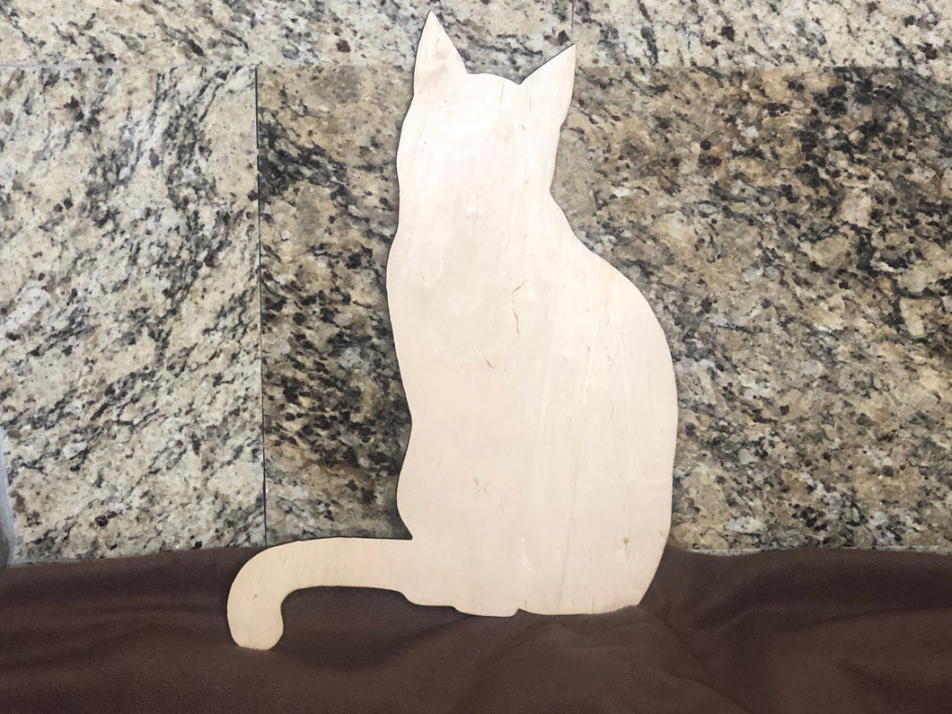 CAT - Blank wood Cutout
