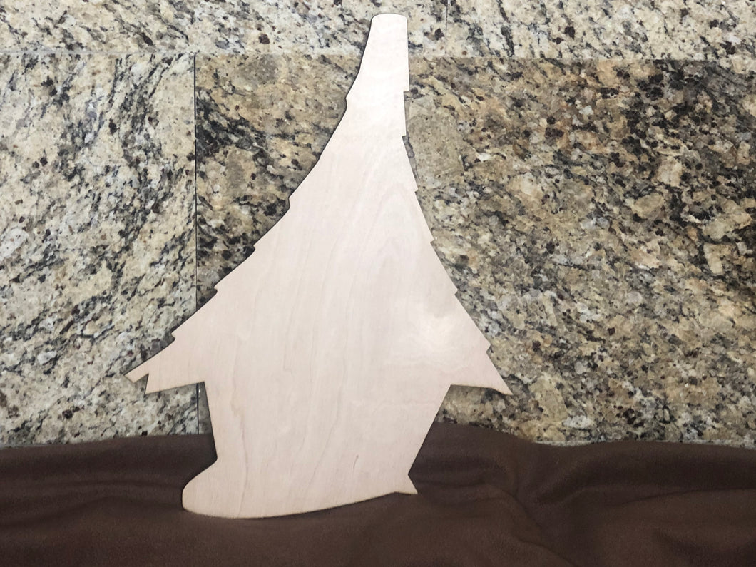 WHIMSICAL BIRD HOUSE - Blank wood Cutout