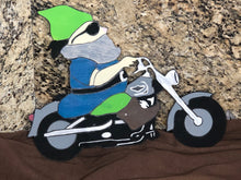 Load image into Gallery viewer, BIKER GNOME - Blank wood Cutout
