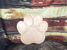 Load image into Gallery viewer, PAW - Blank wood Cutout
