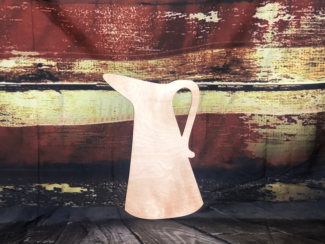 WATER PITCHER - Blank wood Cutout