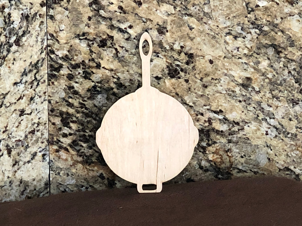 IRON SKILLET - Blank wood Cutout