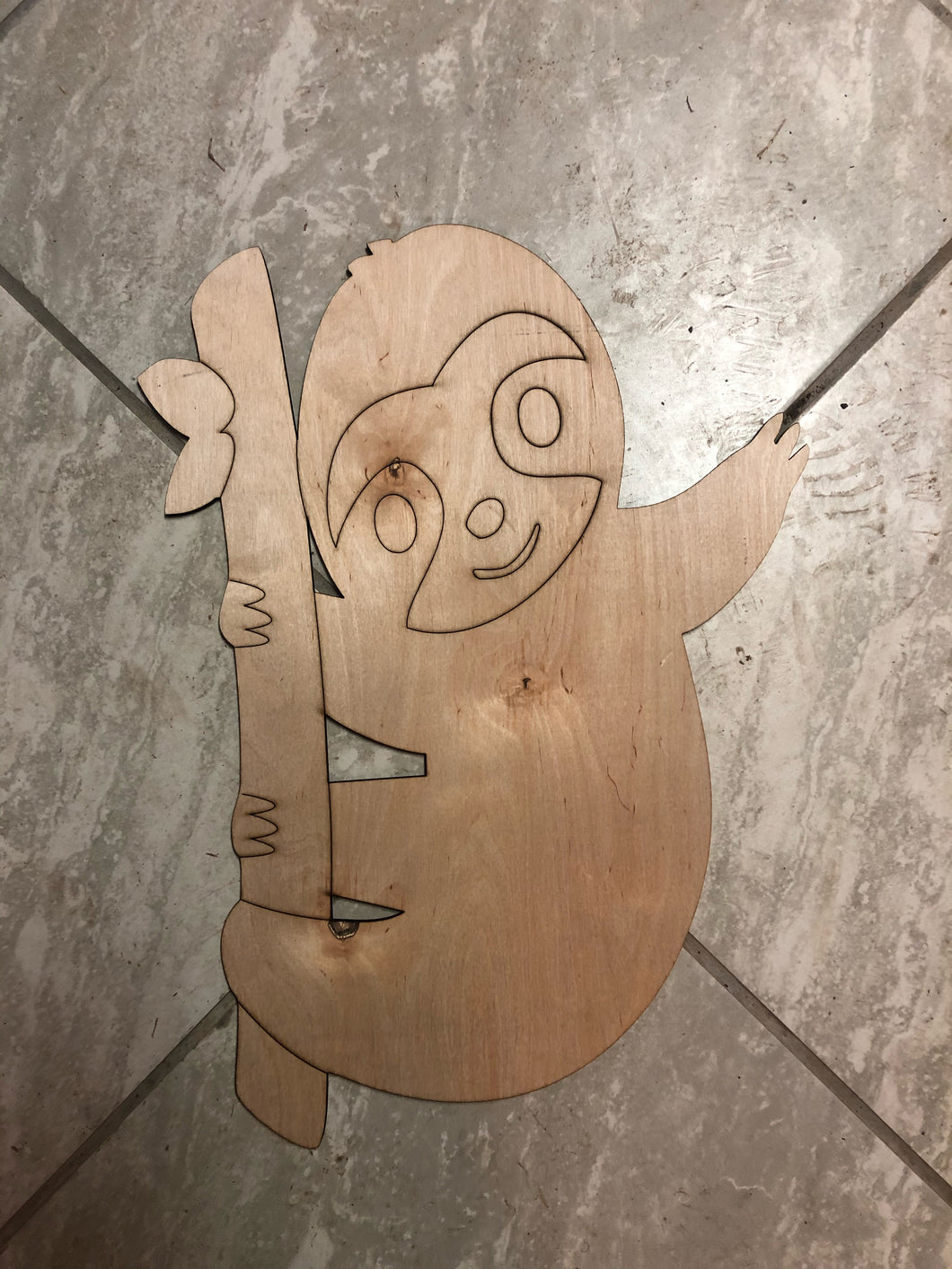 SLOTH - Blank wood Cutout