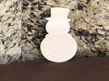 Load image into Gallery viewer, SNOWMAN- Blank wood Cutout

