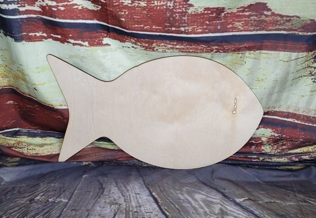 FISH - Blank wood Cutout
