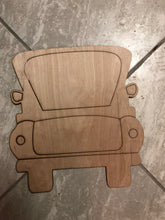 Load image into Gallery viewer, BACK OF TRUCK WITH TRACE- Blank wood Cutout
