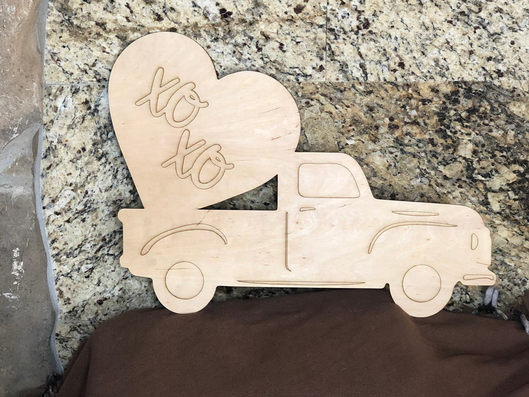 XOXO TRUCK - Blank wood Cutout