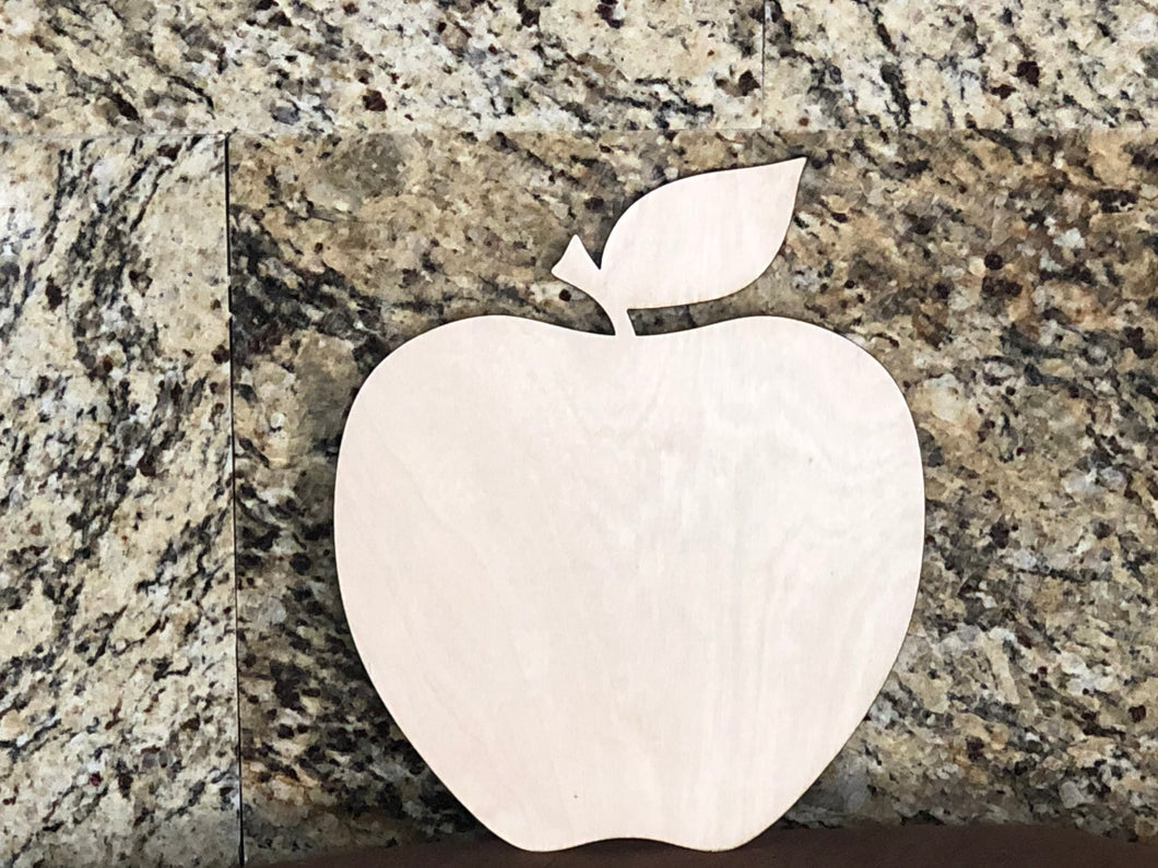 APPLE - Blank wood Cutout