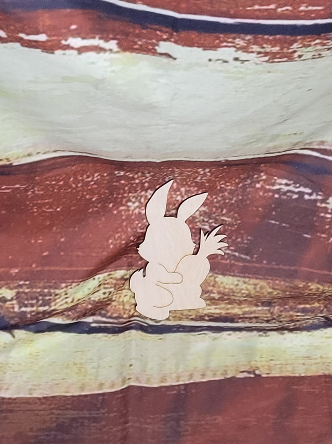 BUNNY WITH CARROT - Blank wood Cutout