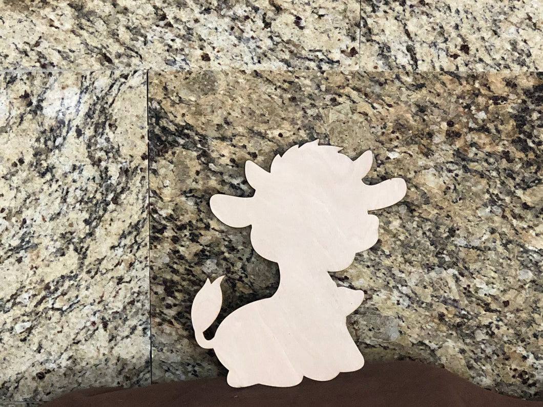 BABY COW - Blank wood Cutout