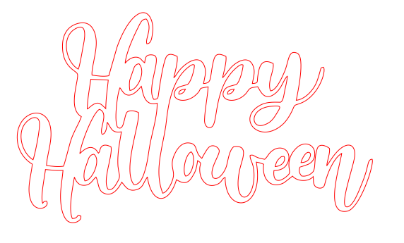 HAPPY HALOWEEN - Blank wood Cutout