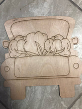 Load image into Gallery viewer, BACK OF TRUCK WITH COTTON- Blank wood Cutout
