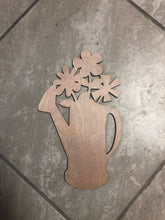 Load image into Gallery viewer, WATER PITCHER WITH FLOWERS - Blank wood Cutout
