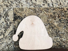 Load image into Gallery viewer, SANTA HAT- Blank wood Cutout
