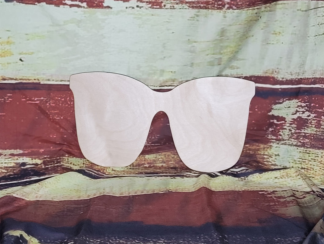 SUNGLASSES - Blank wood Cutout