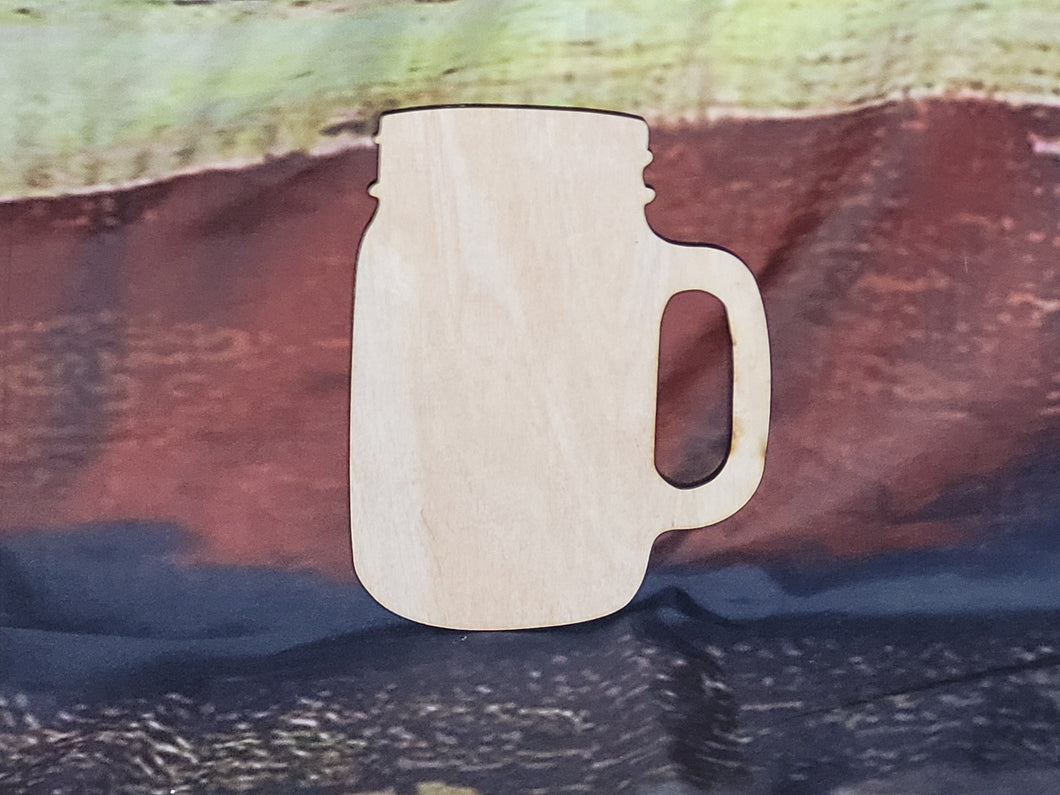 TEA GLASS - Blank wood Cutout